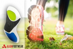 Align Footwear løber i naturen